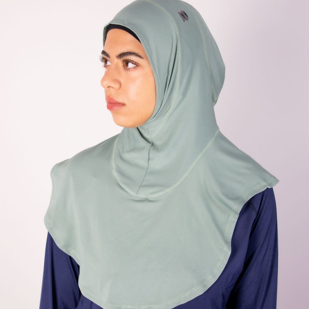 2-Pack Sports Hijab Bundle — Mint Green & Beige