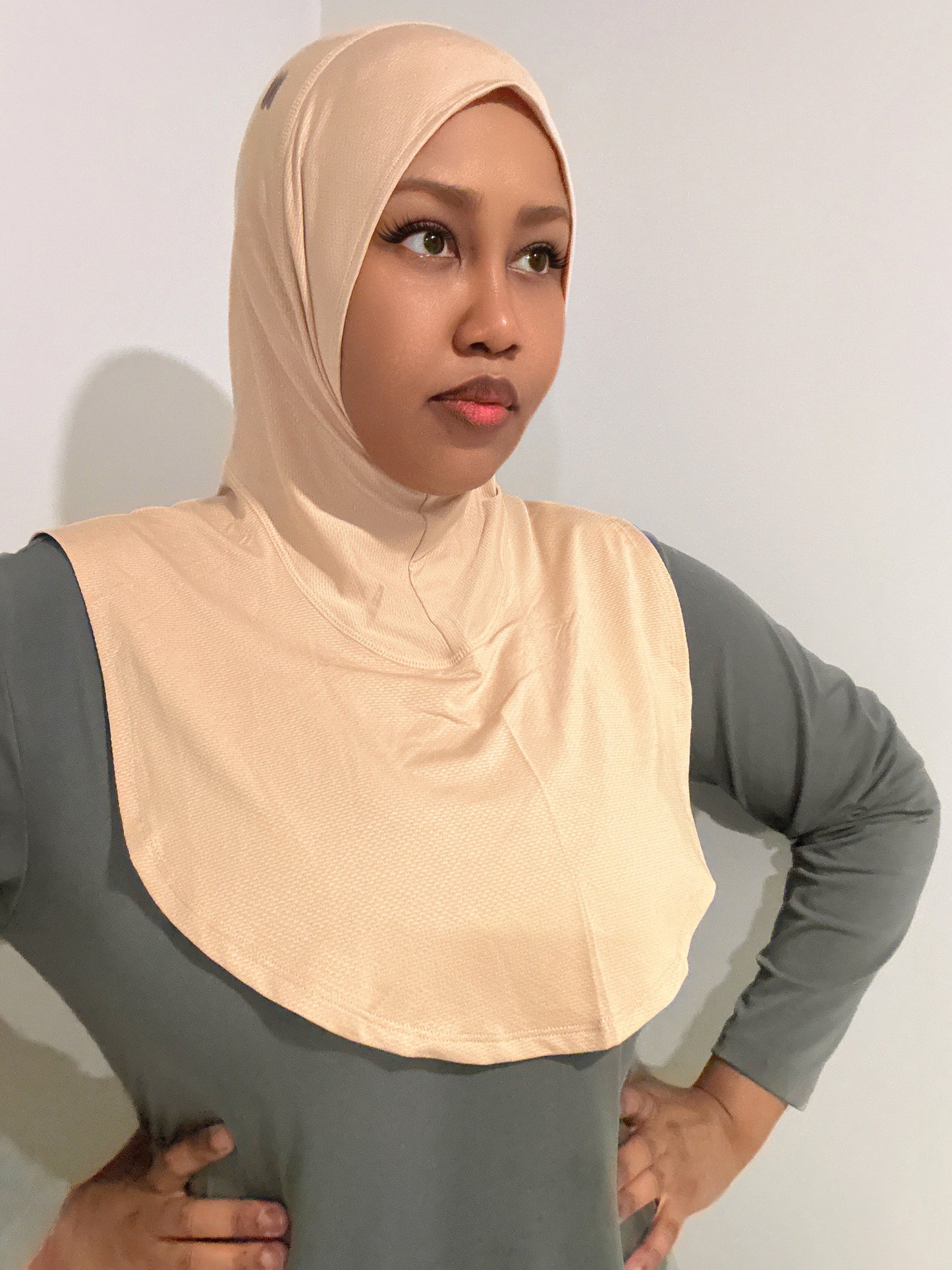 NT Sport Hijab - Beige Butter