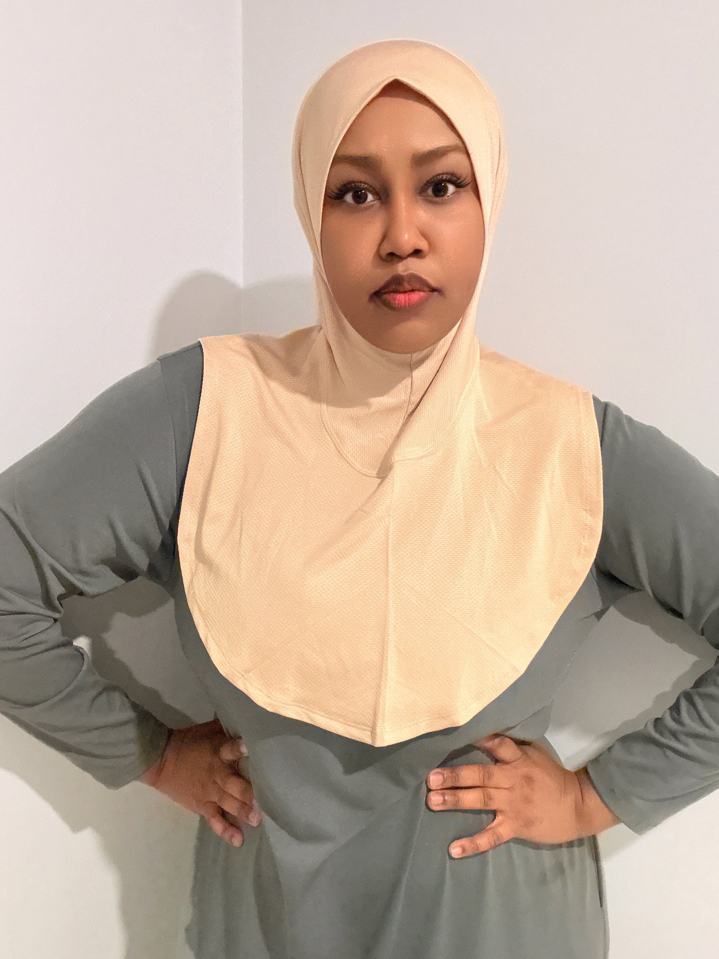 NT Sport Hijab - Beige Butter