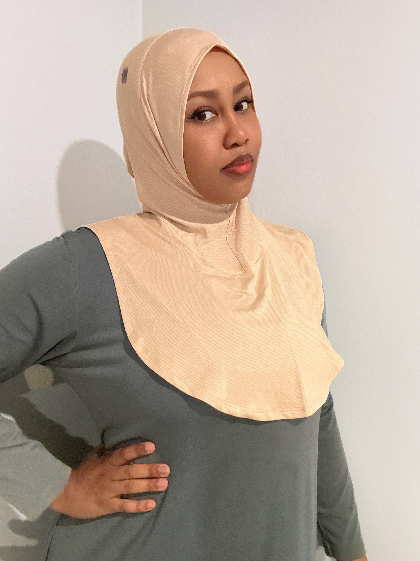 NT Sport Hijab - Beige Butter