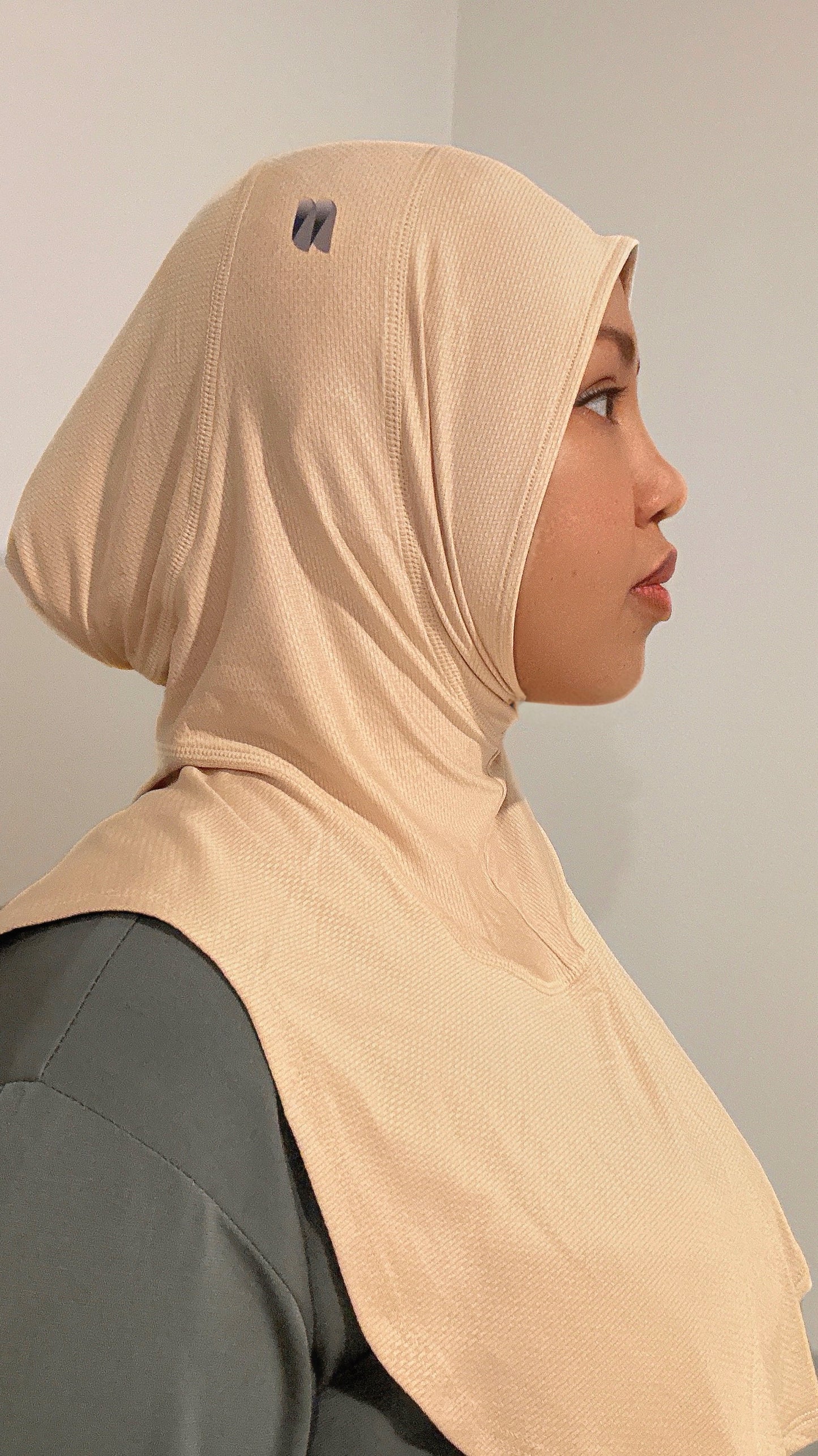 NT Sport Hijab - Beige Butter